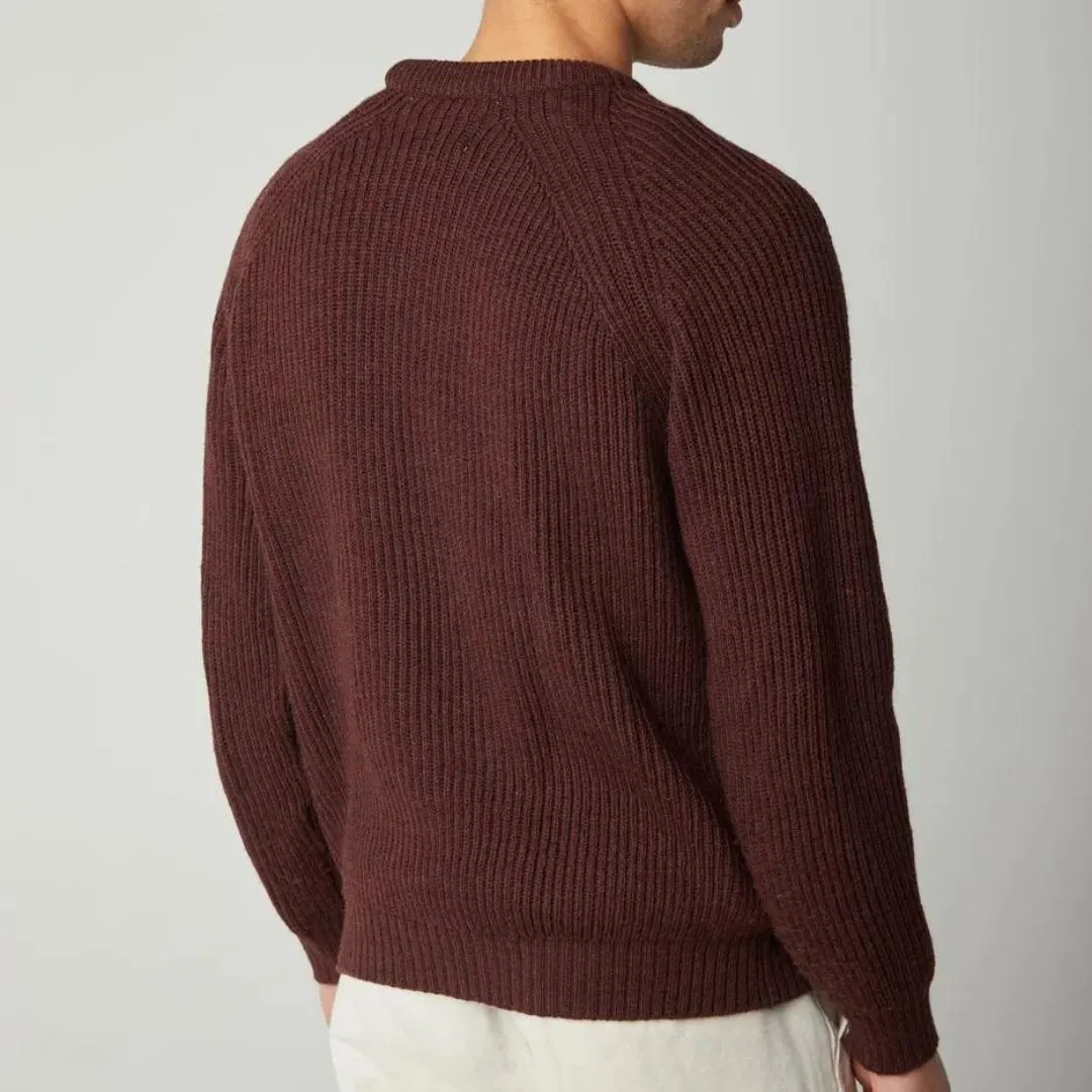 Shiraz Ford Crewneck Wool Jumper Sweater