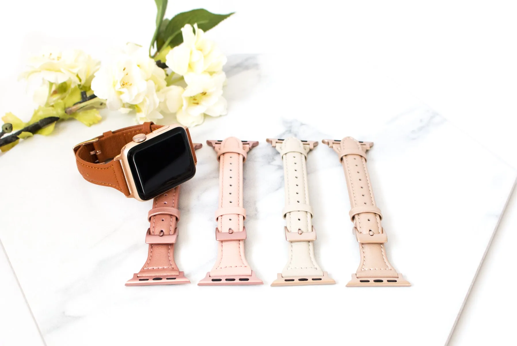 Skinny Leather Apple Watch Band