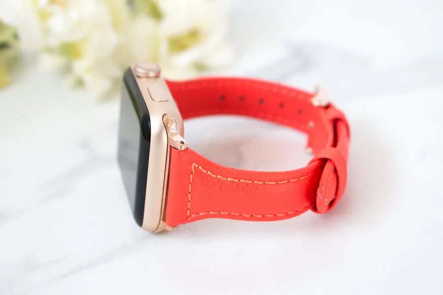 Skinny Leather Apple Watch Band