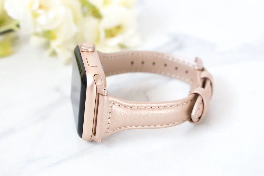 Skinny Leather Apple Watch Band