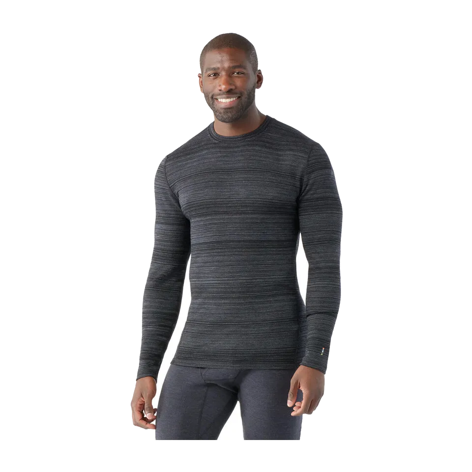 Smartwool Men's Classic Thermal Merino Base Layer Crew Black Color Shift