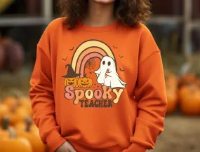 Spooky Teacher| Halloween Teacher Crewneck Sweatshirt