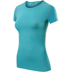 TCA Pro Performance Womens Short Sleeve Baselayer Running Top - Blue