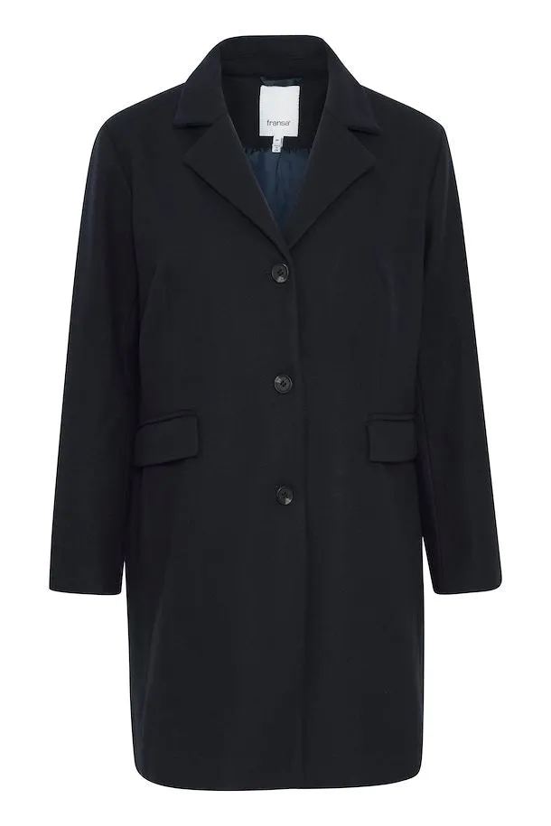 The Paige Peacoat Jacket - Dark Navy - PLUS