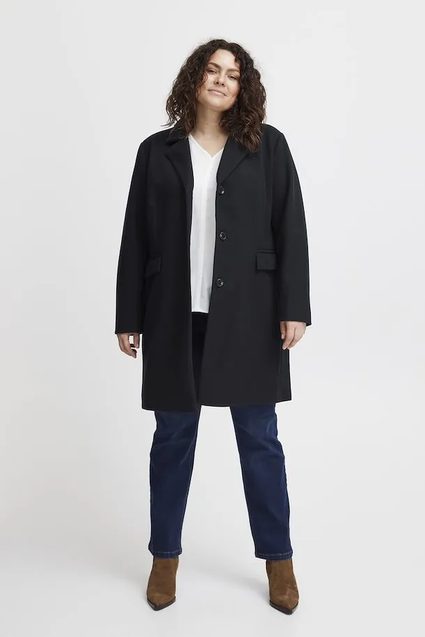 The Paige Peacoat Jacket - Dark Navy - PLUS