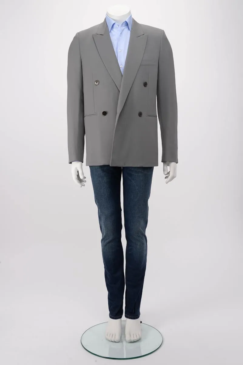 The Row Grey Virgin Wool Julian D.B. Jacket 40