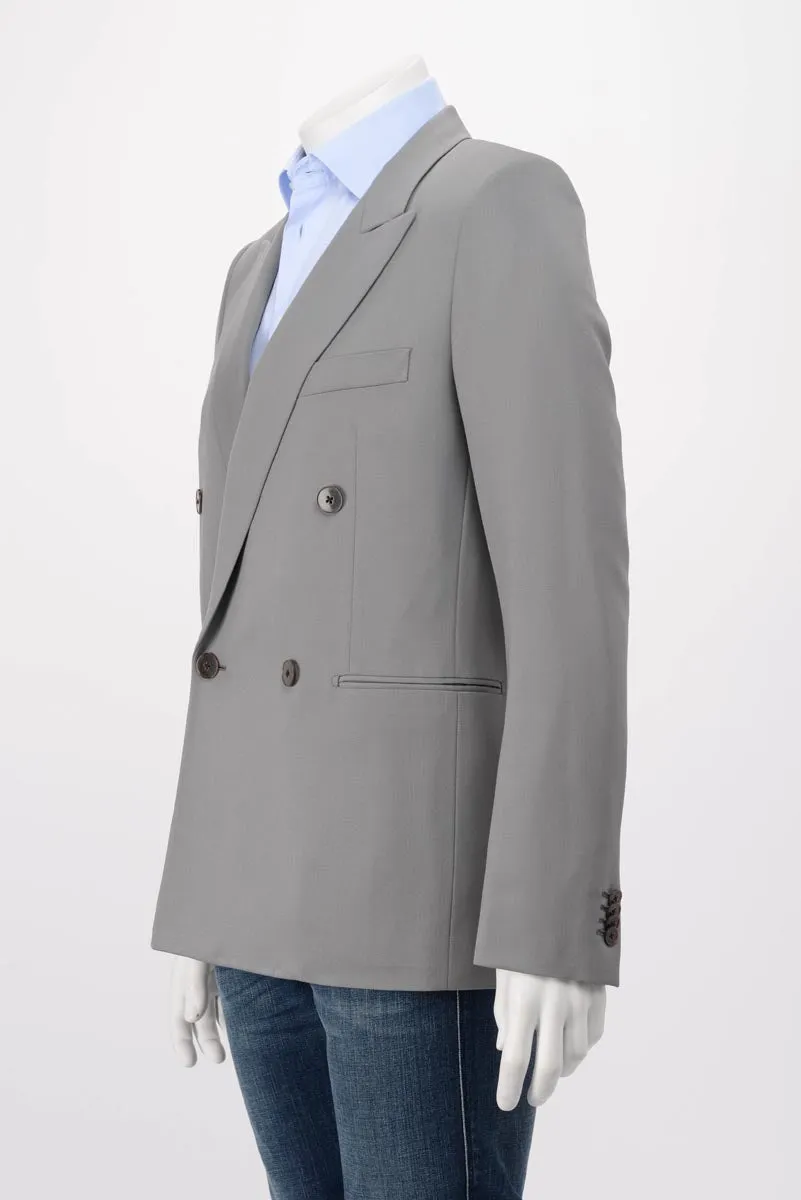 The Row Grey Virgin Wool Julian D.B. Jacket 40