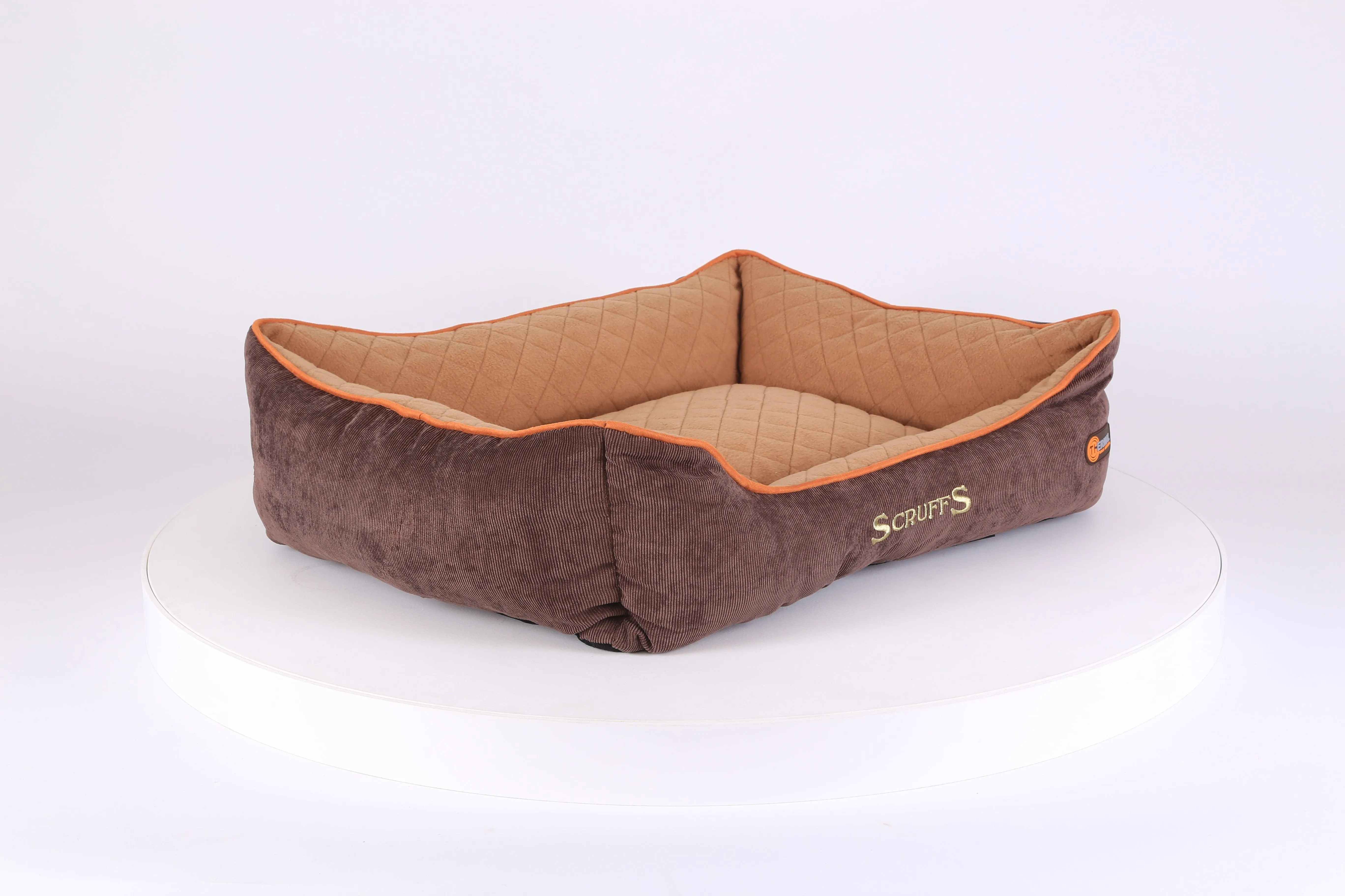 Thermal Box Bed - Brown & Tan