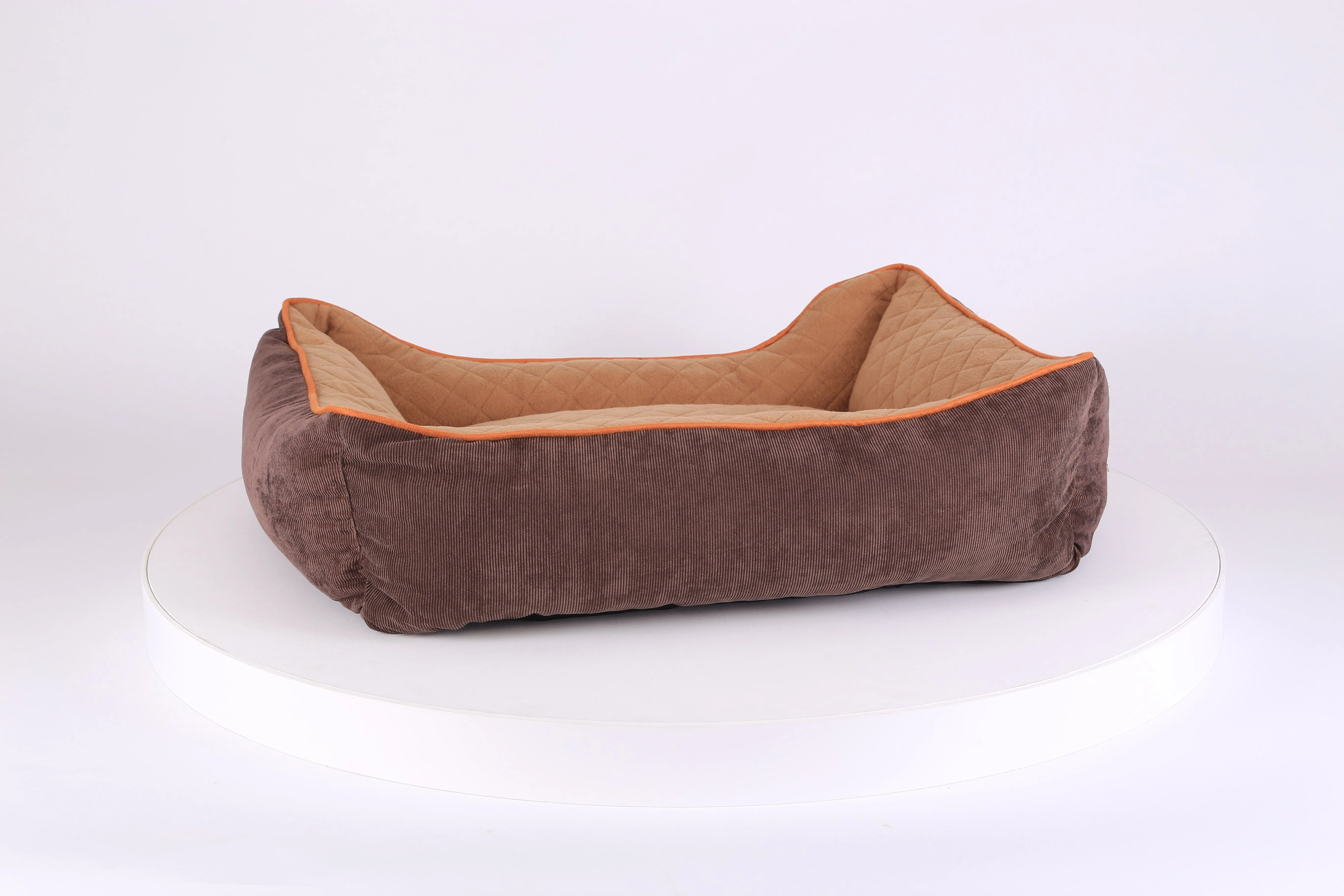 Thermal Box Bed - Brown & Tan