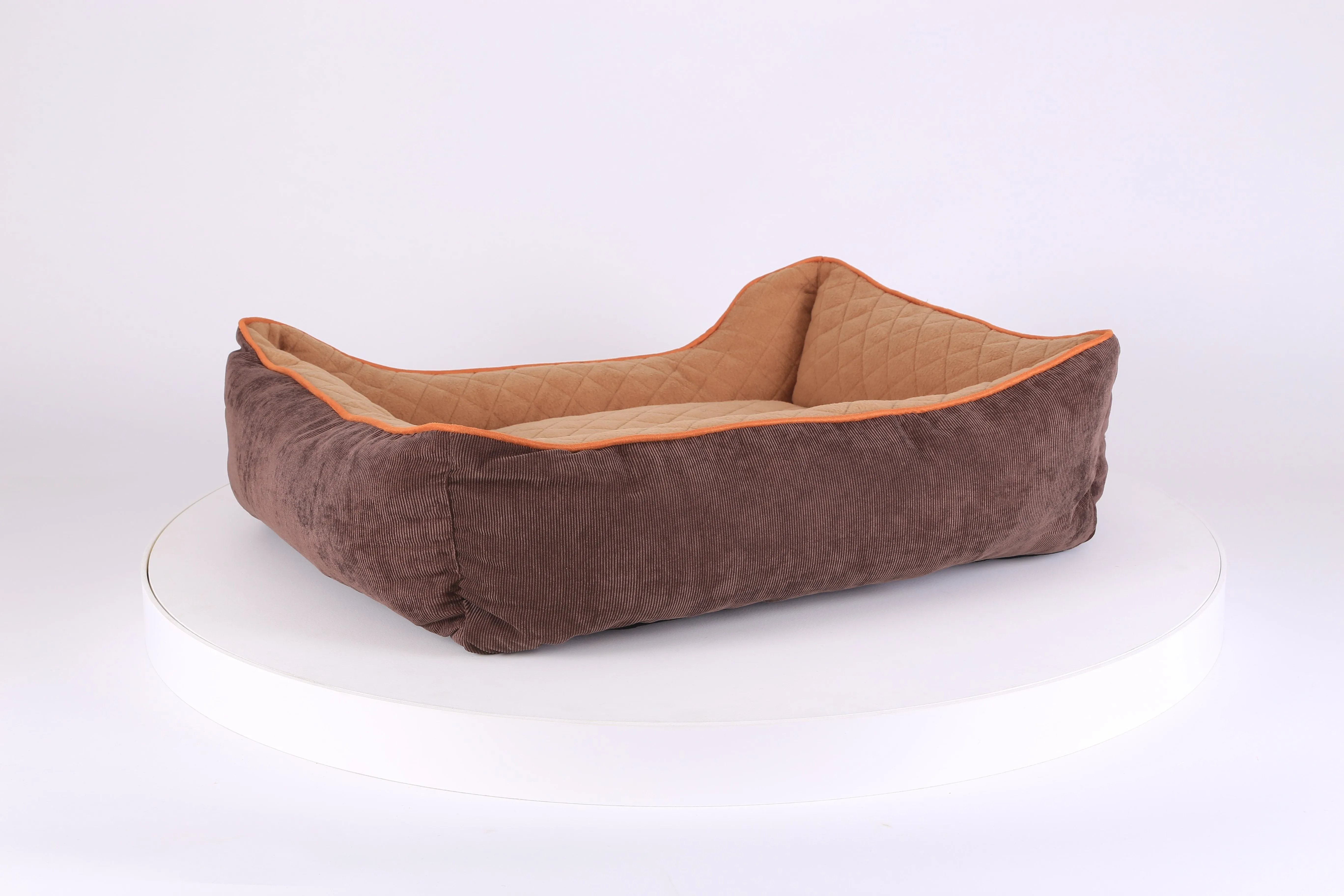 Thermal Box Bed - Brown & Tan