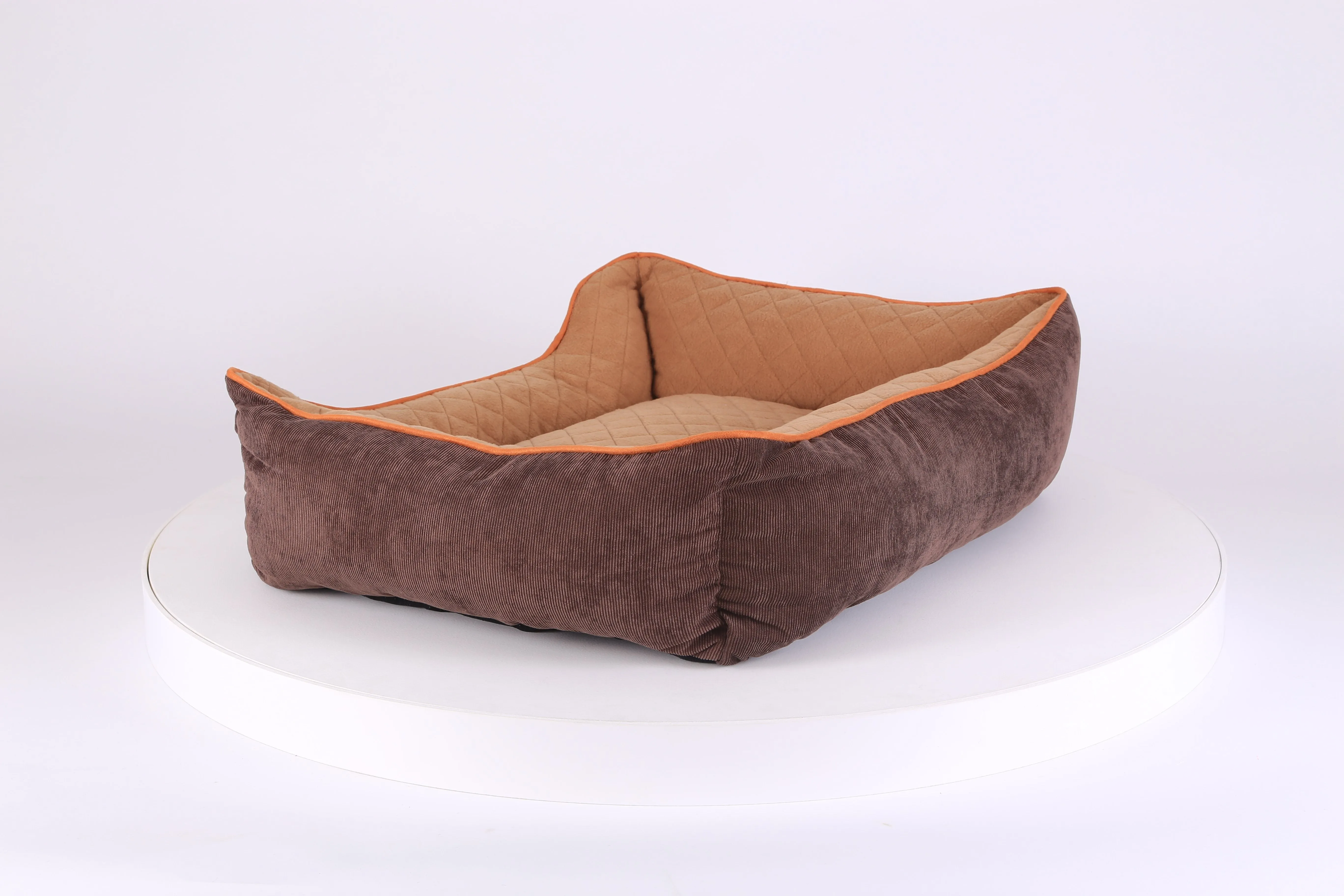 Thermal Box Bed - Brown & Tan