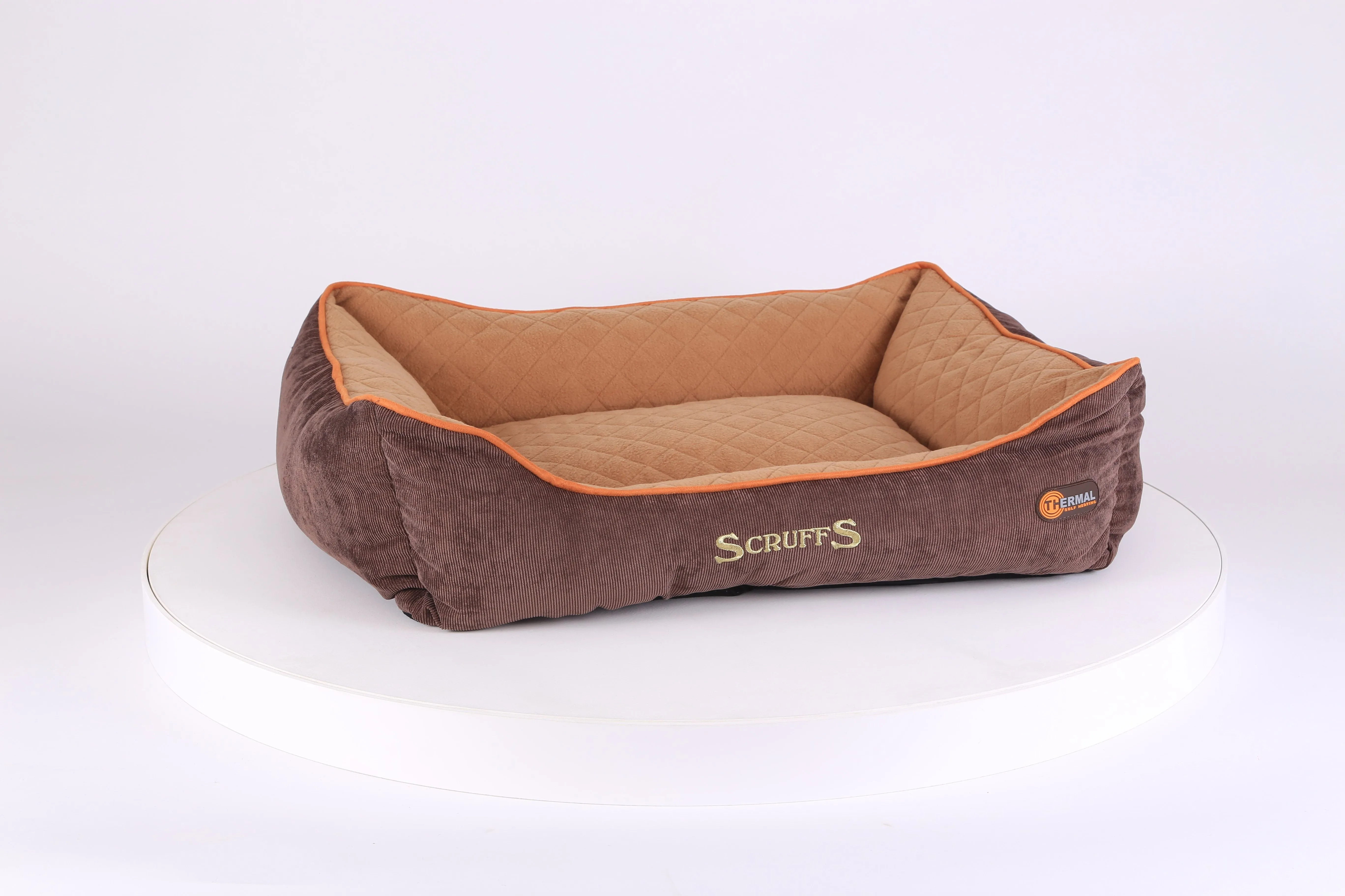 Thermal Box Bed - Brown & Tan