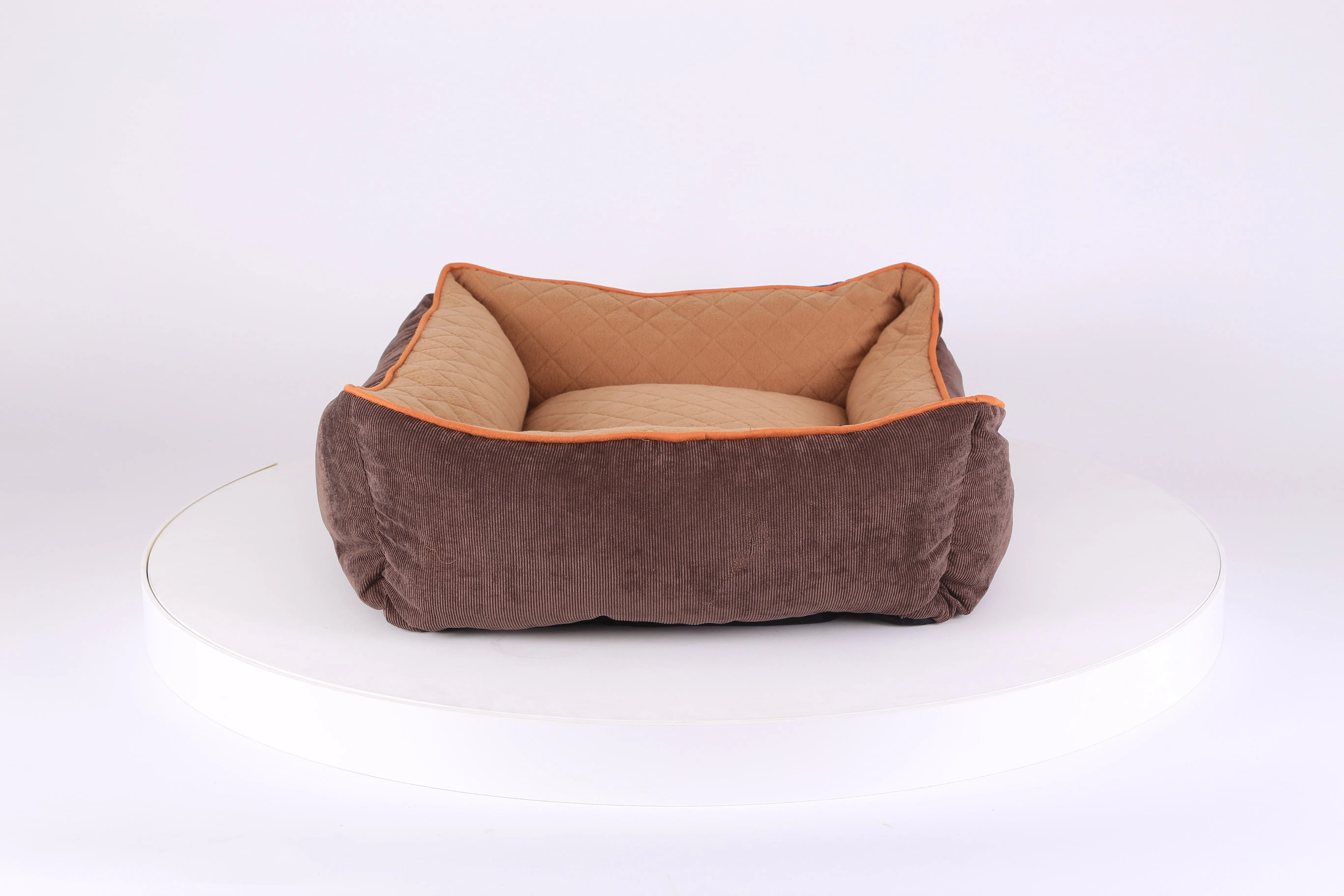 Thermal Box Bed - Brown & Tan