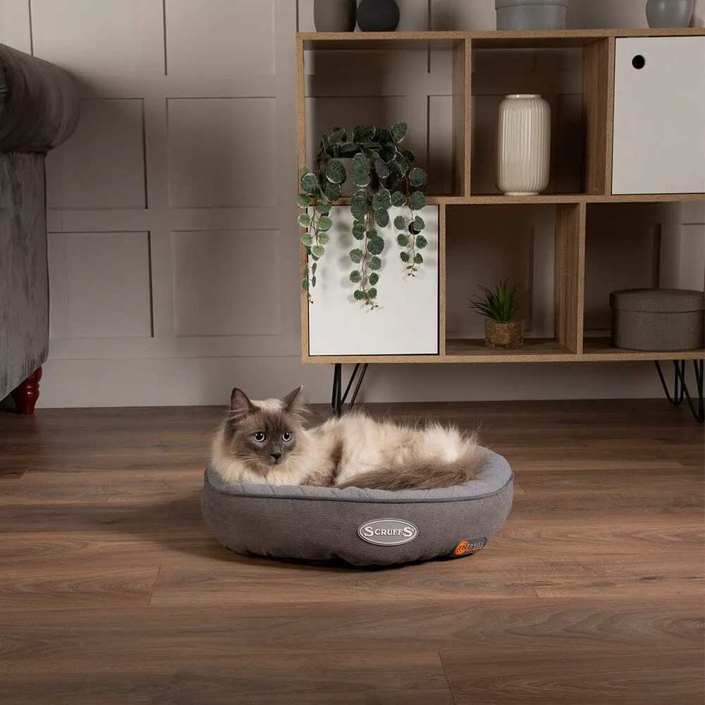 Thermal Ring Cat Bed - Grey