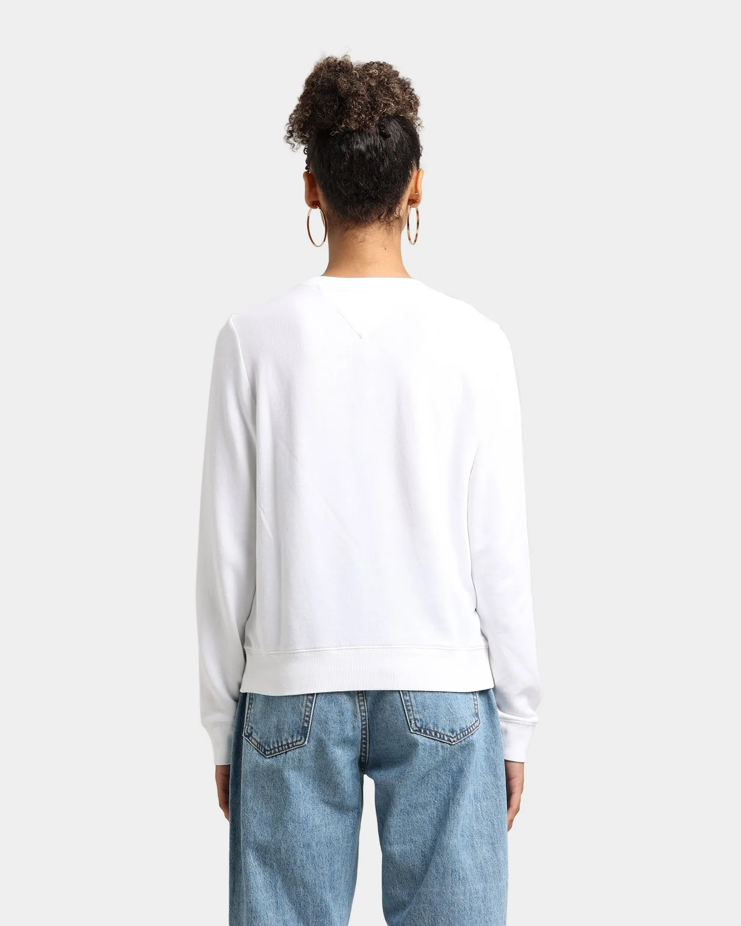 Tommy Jeans Women's Regular Colour Crewneck White