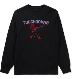 Touchdown Baseball Meme Mens Crewneck Sweatshirt