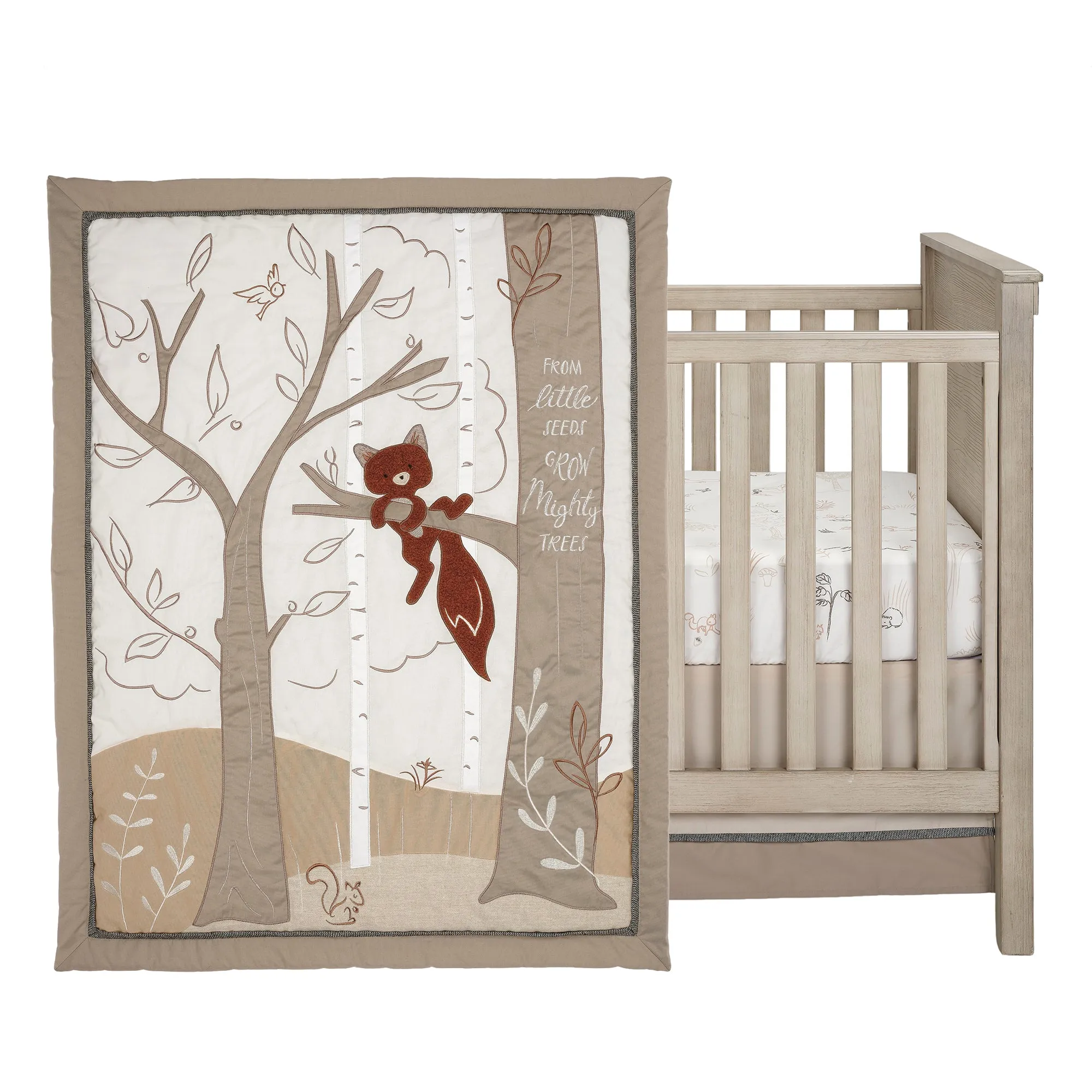 Treetop Fox 3-Piece Crib Bedding Set