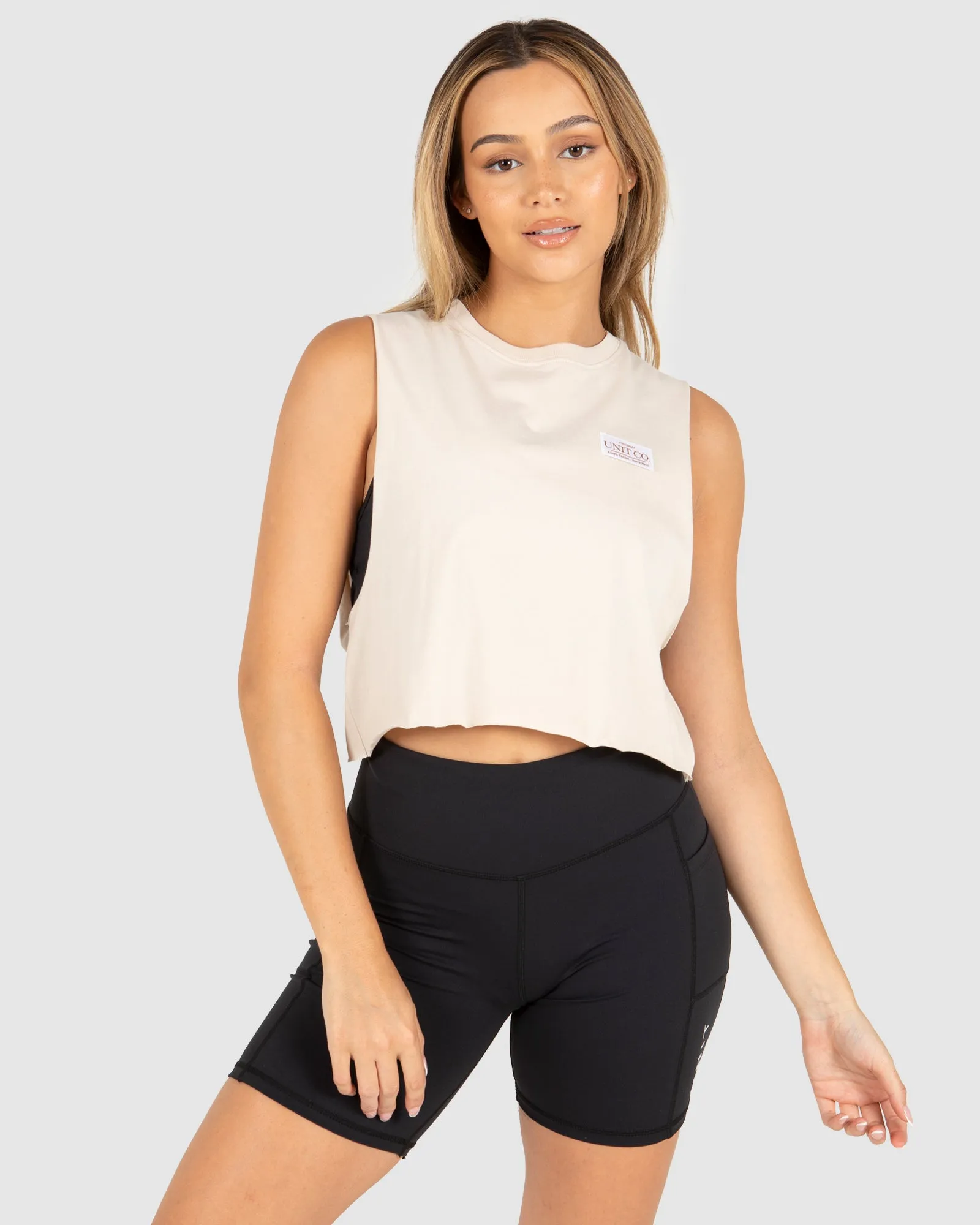 UNIT Ladies Grand Cropped Muscle Tee