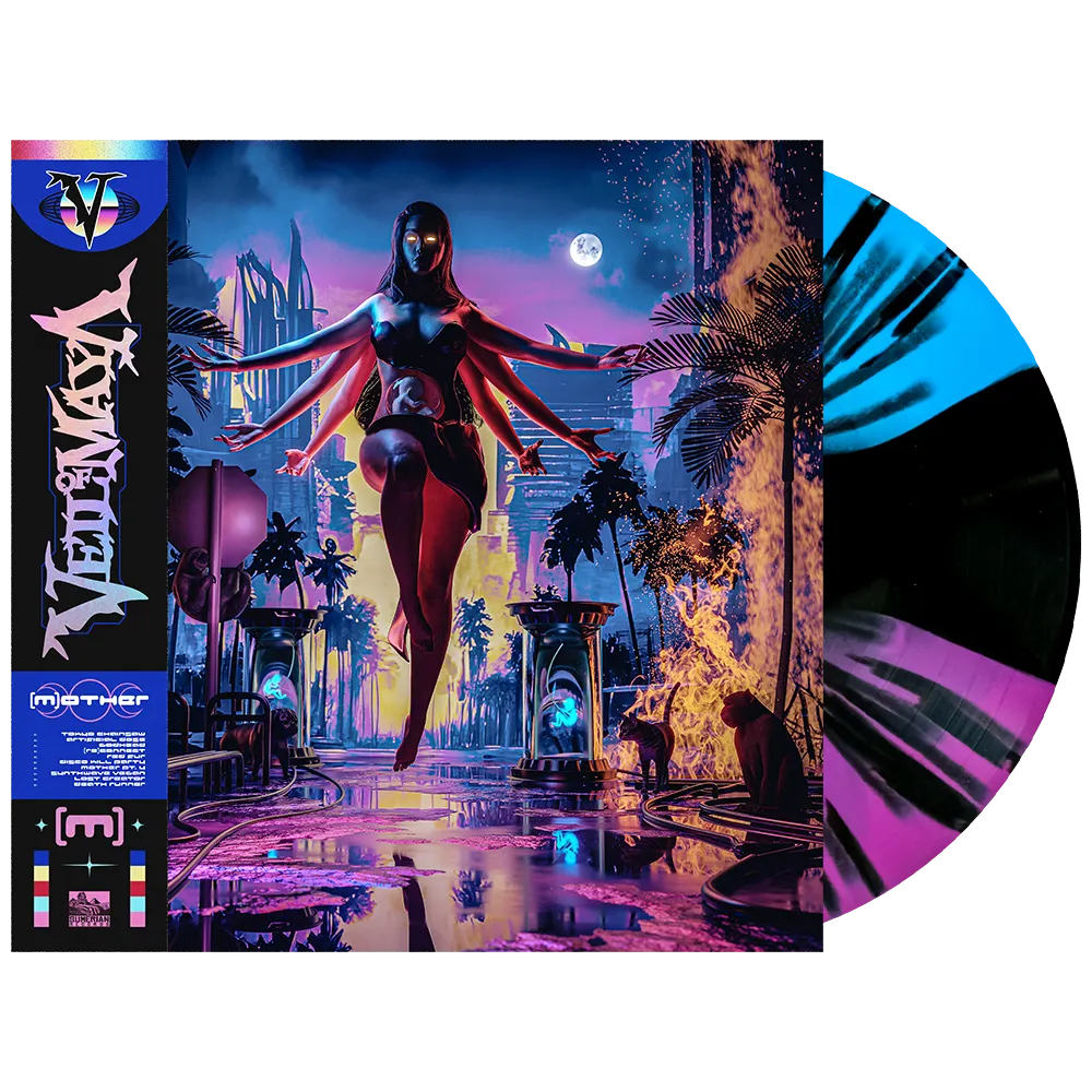 Veil of Maya - [m]other Vinyl (Cyan / Black / Purple Striped w/ Black Splatter)