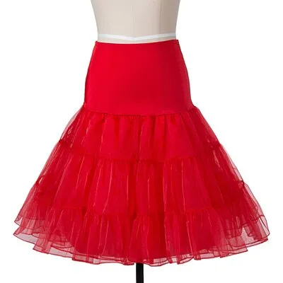 White Women Tulle Skirts Underskirt Rockabilly Dance Petticoat Black Crinoline Retro Vintage Tutu Skater Ball Gown