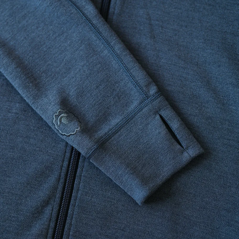 Womens 320 Merino Full Zip (Denim/Navy)