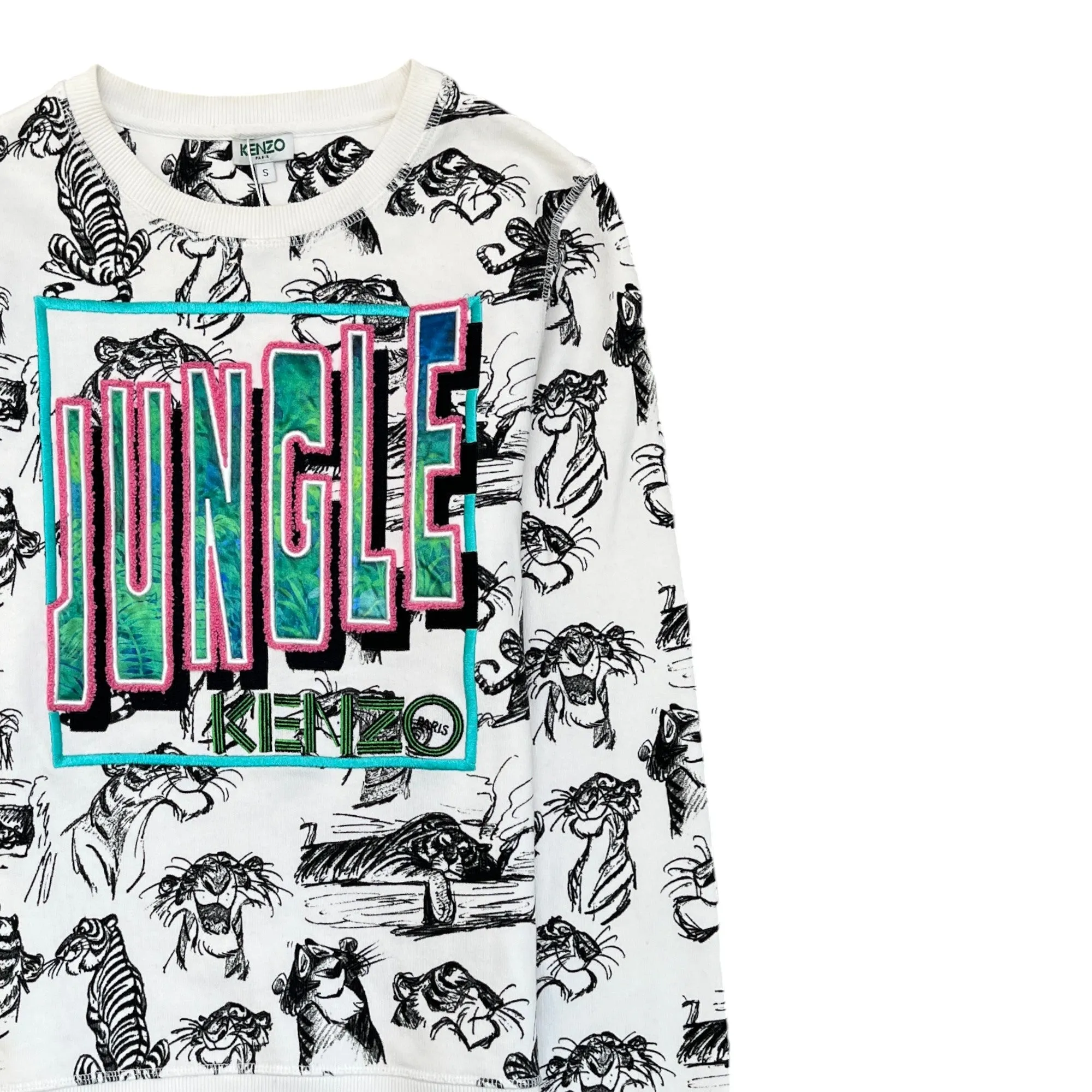 Women's Jungle Logo Jumper White Size S