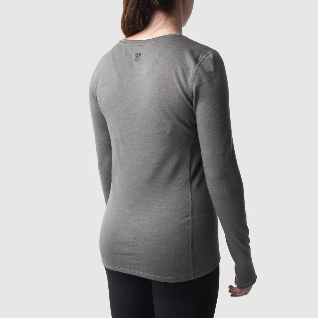 Women's Ridgeline Base Layer Top (Wolf Grey) Light