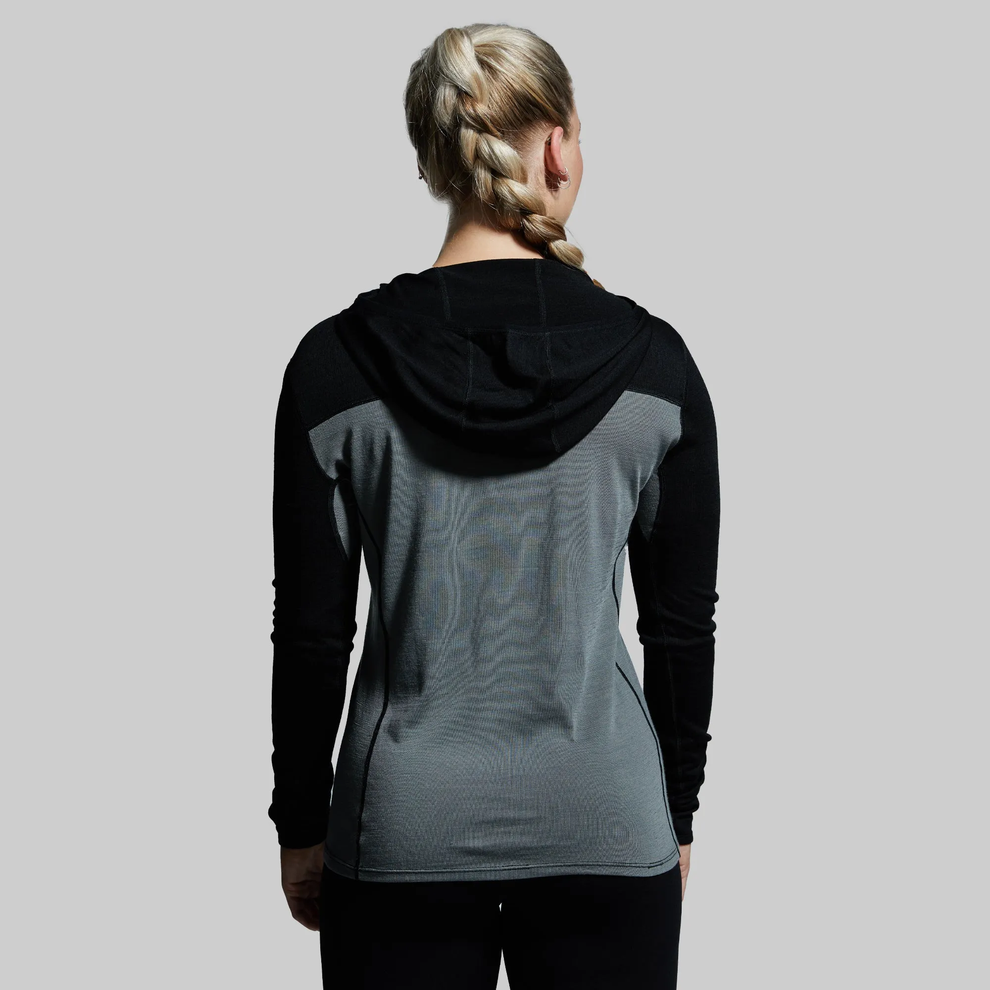 Women's Ridgeline Half Zip Hoodie (Black)