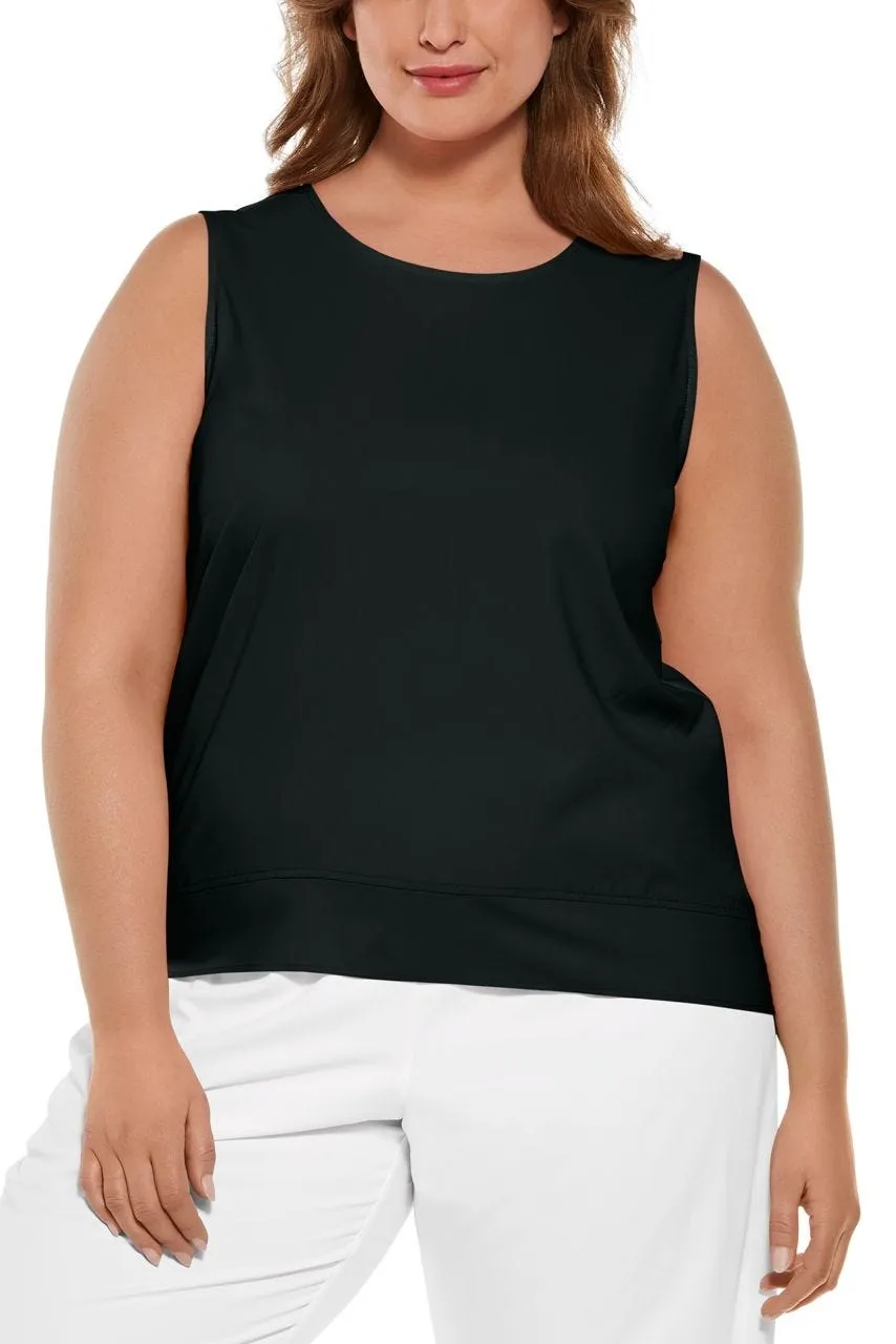 Women's St. Tropez Swing Tank Top  |  Black