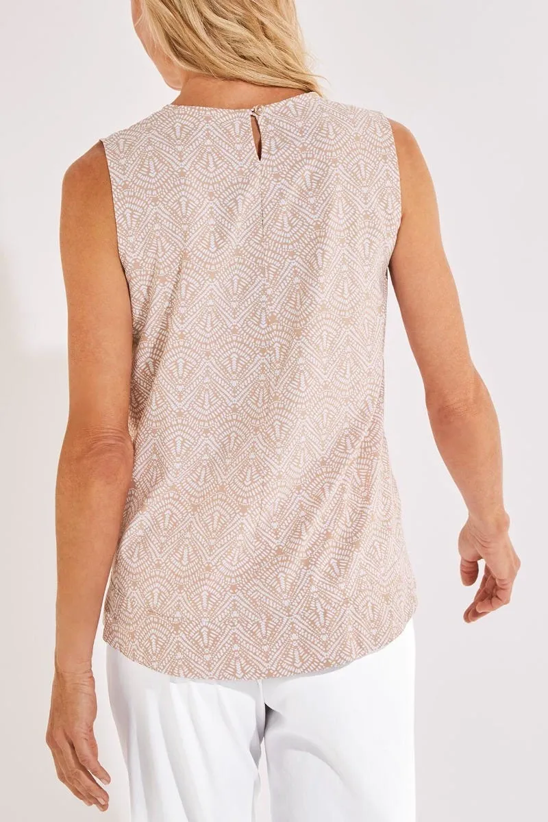 Women's St. Tropez Swing Tank Top  |  Taupe Alluvia