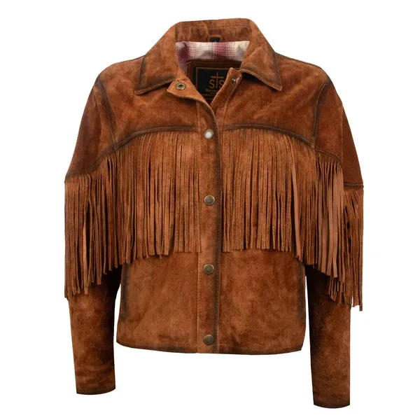 Women's STS Calamity Leather Jacket w/ Fringe