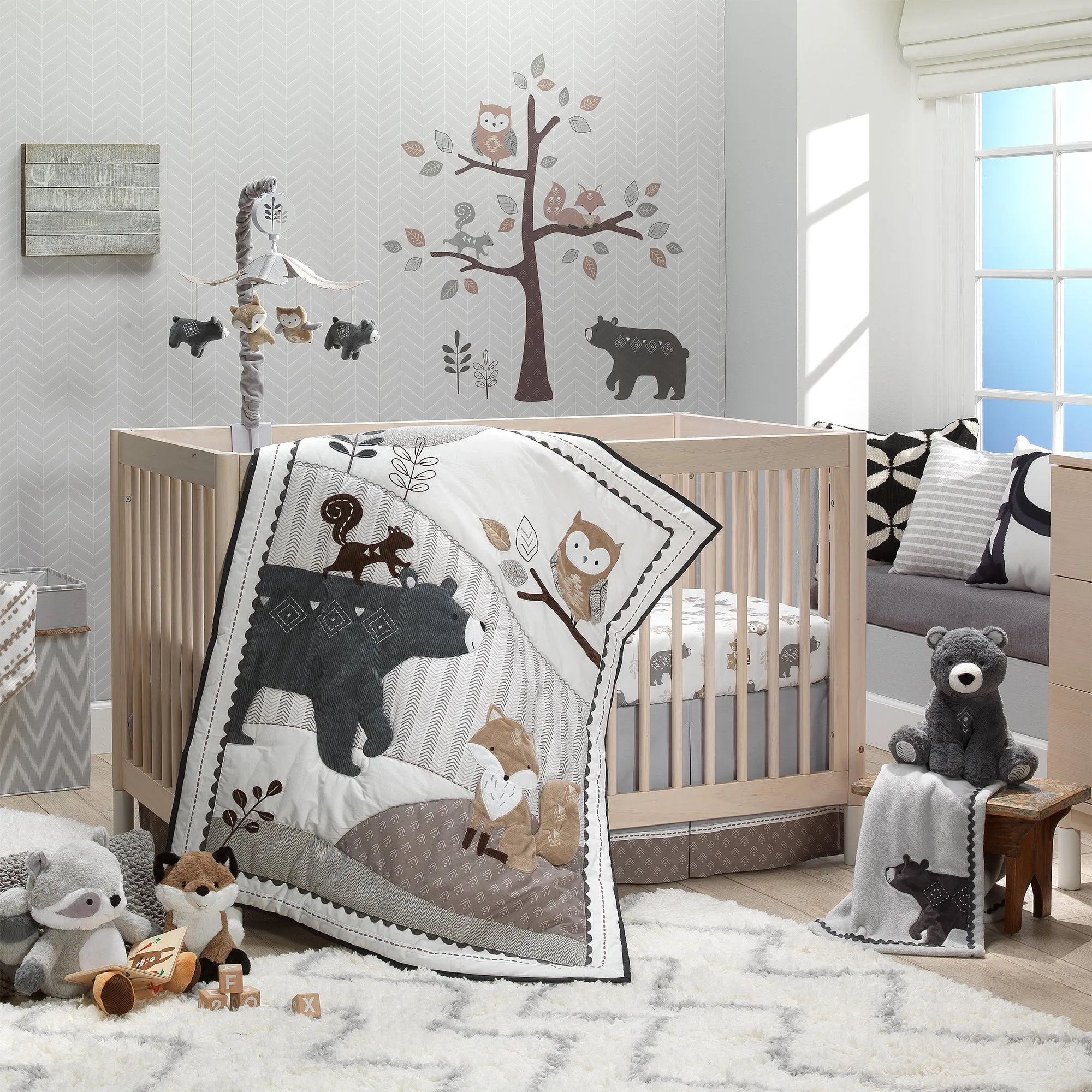 Woodland Forest 5-Piece Crib Bedding Set