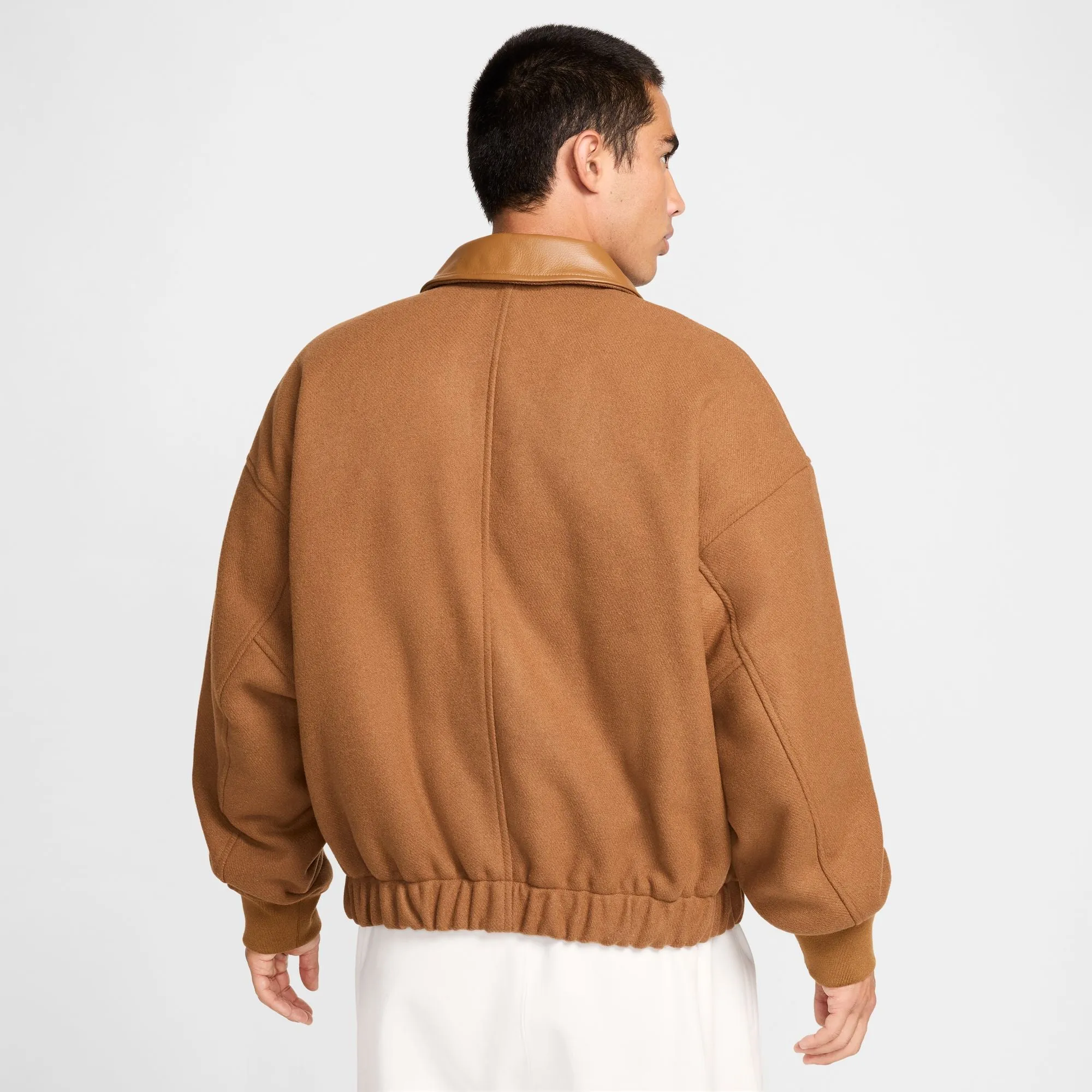 WOOL VARSITY JACKET "LT BRITISH TAN"