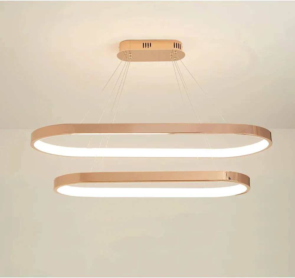 YLK Rose gold stainless steel hanging light fixture