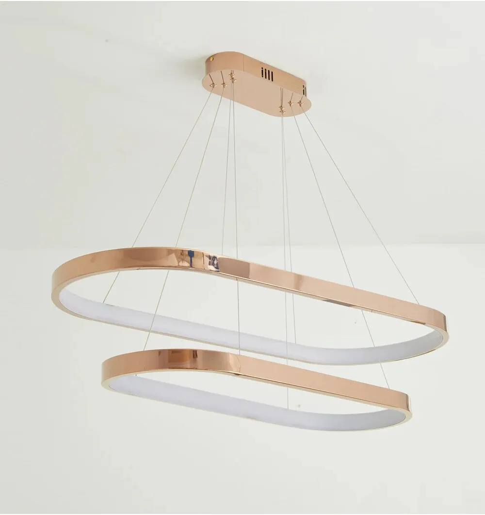 YLK Rose gold stainless steel hanging light fixture